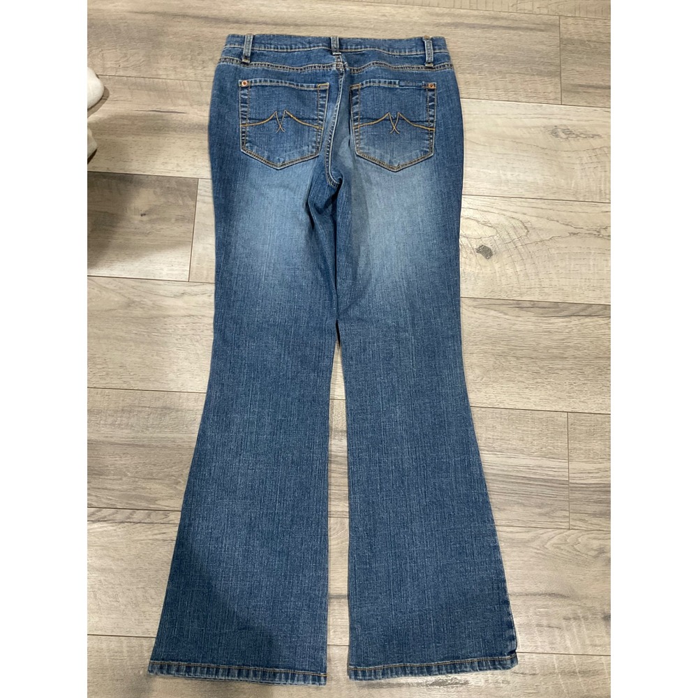Jeans by Star Womens 6 Petite Bootcut Denim Jeans Medium Wash Stretch Flare Leg - Picture 9 of 9